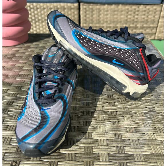 Nike Air Max Deluxe “Thunder Blue / Laser Fuchsia” Sneakers Women 5 / Kids 3.5Y - Picture 7 of 9
